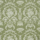 333387 Arabesque Silk Suffolk Damasks and Stripes Pale Olive Fabric by Zoffany