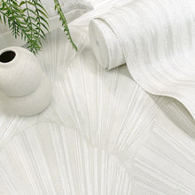 GB 33338 Allegra Geometric White Wallpaper by Belgravia