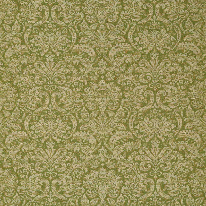 333393 Knole Damask Suffolk Damasks and Stripes Evergreen Fabric by Zoffany