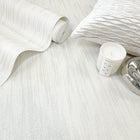 GB 33339 Allegra Plain Texture White Wallpaper by Belgravia