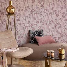 333403 Botanical Trail Emerald Purple and Lilac Wallpaper by Eijffinger