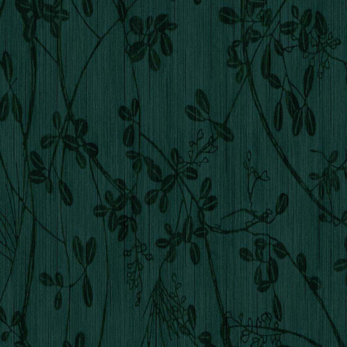 333405 Botanical Trail Emerald Dark Green Wallpaper by Eijffinger