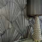 GB 33340 Allegra Geometric Black Wallpaper by Belgravia