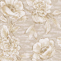 Rustic Floral Emerald Beige and Sand Wallpaper by Eijffinger