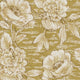 Rustic Floral Emerald Yellow and Ochre Wallpaper by Eijffinger