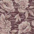 Rustic Floral Emerald Red Wallpaper by Eijffinger