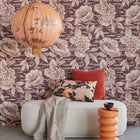 333415 Rustic Floral Emerald Red Wallpaper by Eijffinger