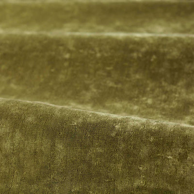 Curzon Luxury Plains Spanish Olive Fabric by Zoffany