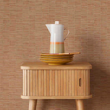 333433 Rustic Stripe Emerald Brown Wallpaper by Eijffinger