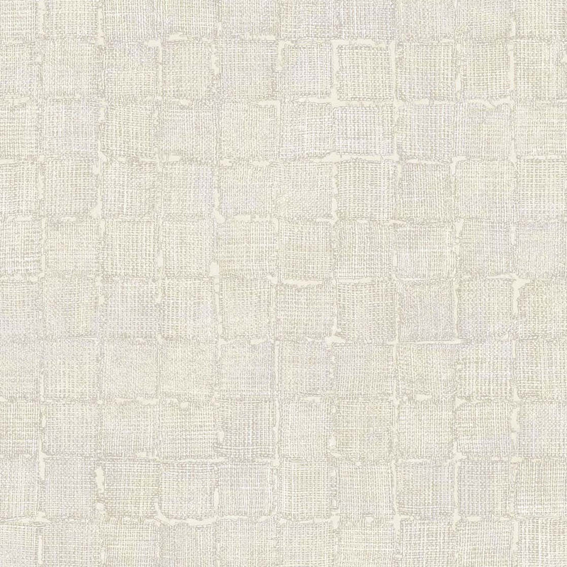 333450 Rustic Check Emerald White and Cream Wallpaper by Eijffinger
