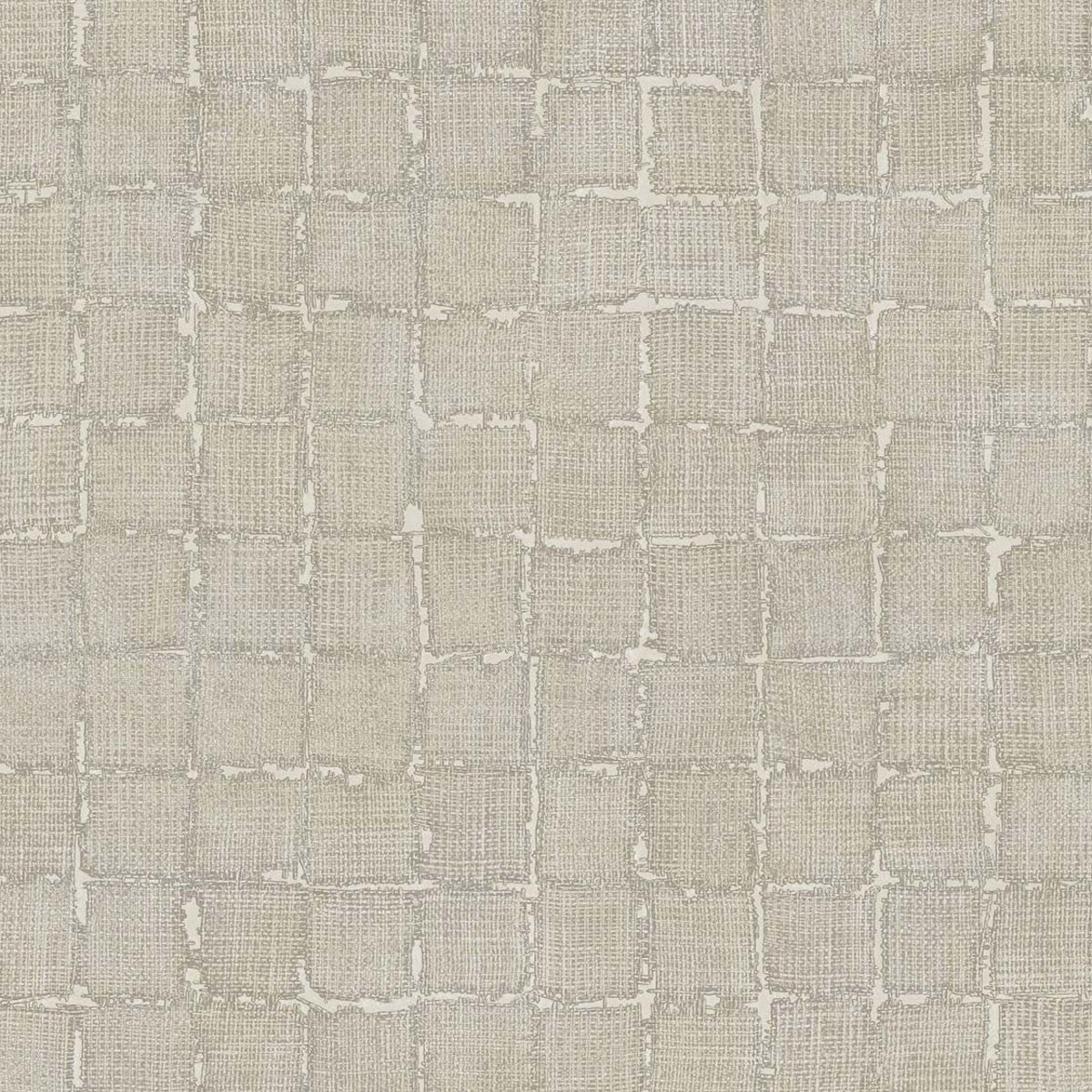 333451 Rustic Check Emerald Beige and Sand Wallpaper by Eijffinger