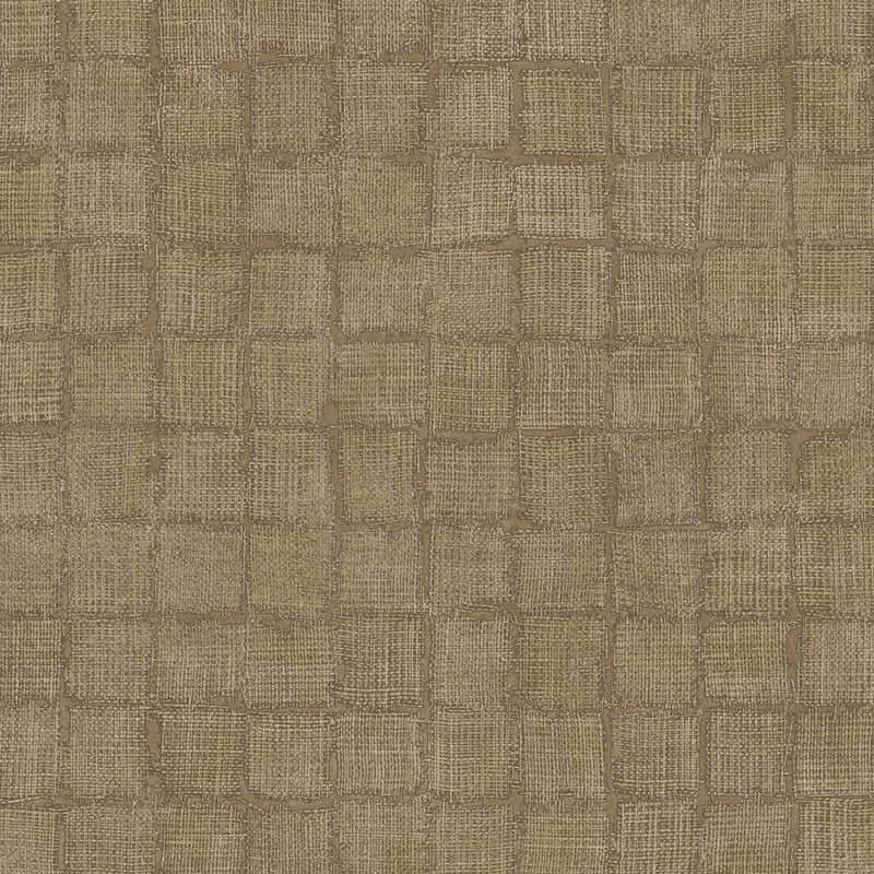 333453 Rustic Check Emerald Gold Wallpaper by Eijffinger