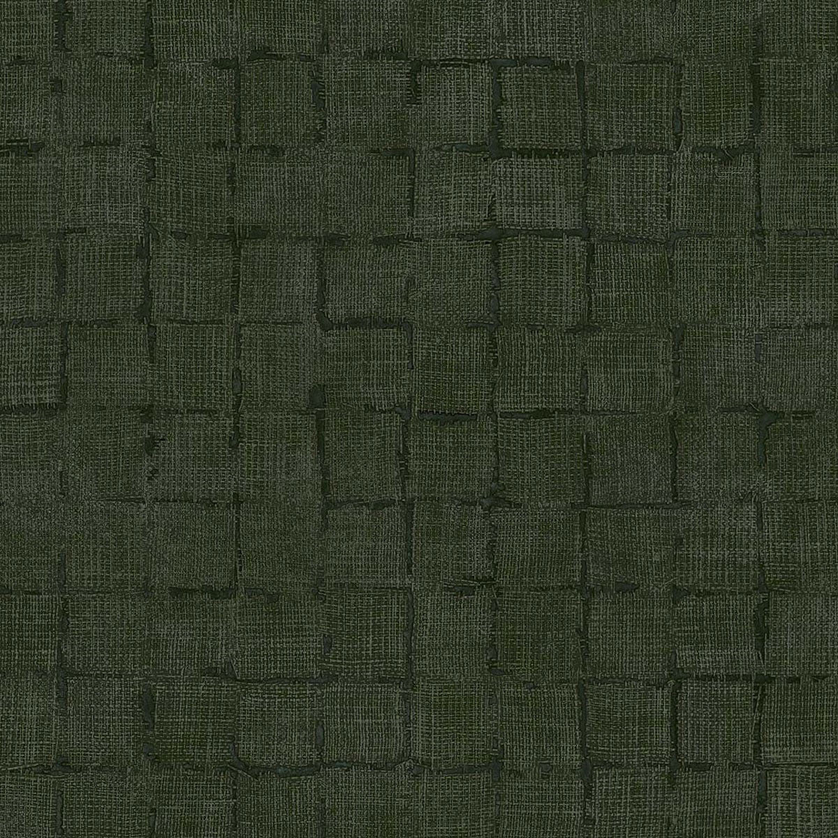 333455 Rustic Check Emerald Dark Green Wallpaper by Eijffinger