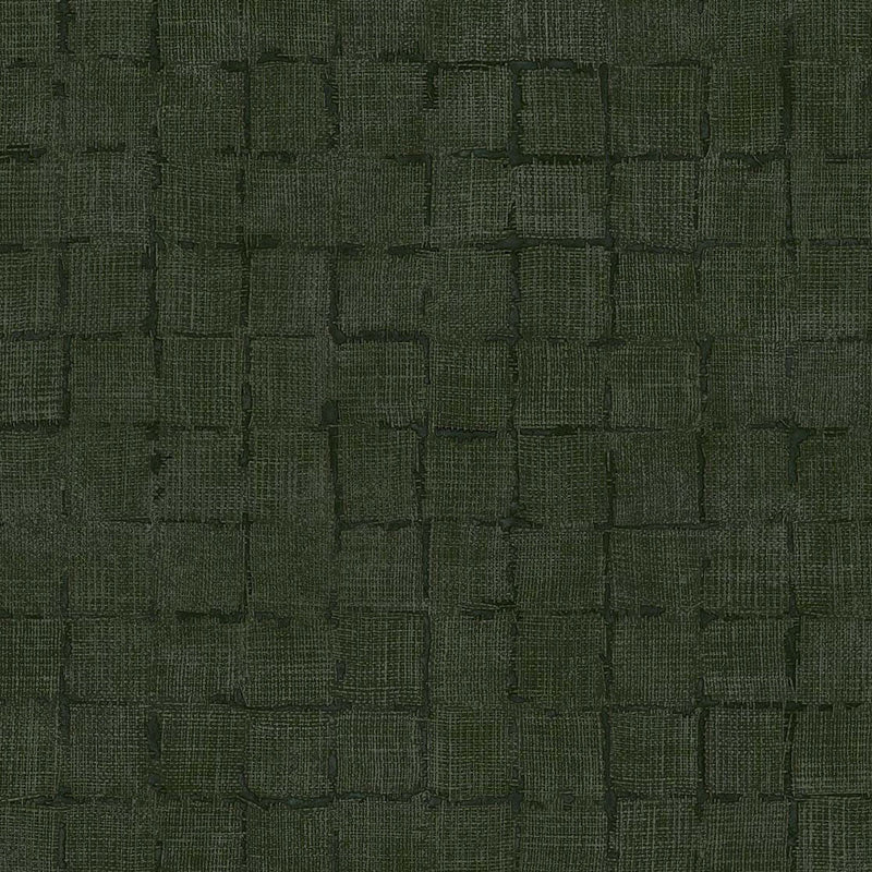 333455 Rustic Check Emerald Dark Green Wallpaper by Eijffinger