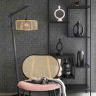 333456 Rustic Check Emerald Grey and Silver Wallpaper by Eijffinger