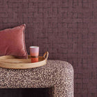 333459 Rustic Check Emerald Red Wallpaper by Eijffinger