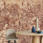 333473 Illustrative Forest Emerald Red Wallpaper by Eijffinger