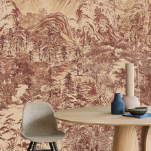 333473 Illustrative Forest Emerald Red Wallpaper by Eijffinger