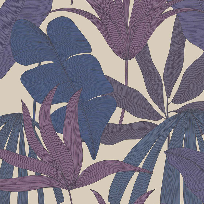 333504 Tropical Palm Lilac Festival Wallpaper by Eijffinger