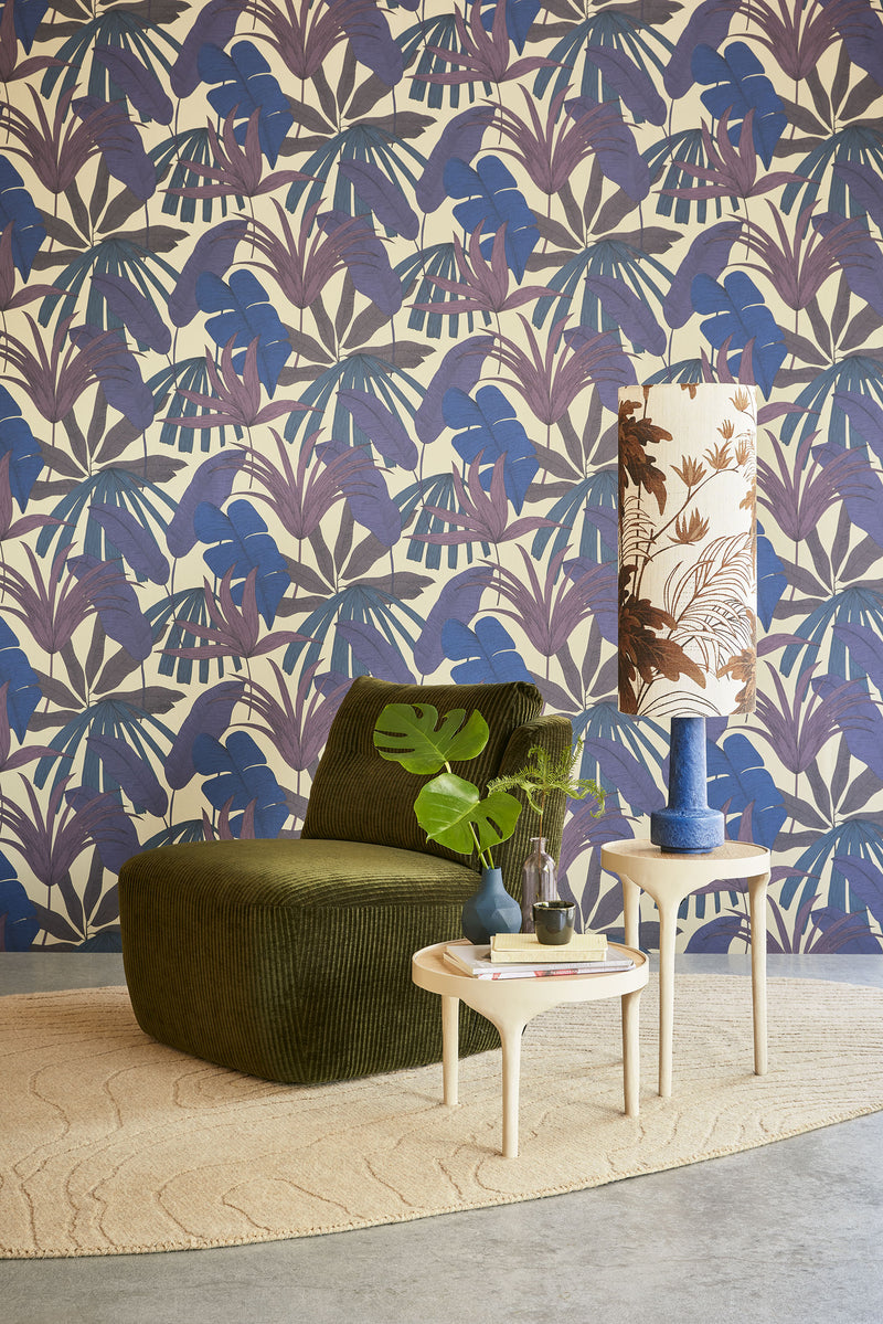 333504 Tropical Palm Lilac Festival Wallpaper by Eijffinger