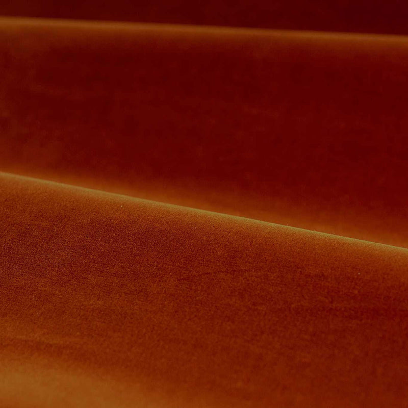 333508 Cotton Velvet Performance Luxury Plains Terracotta Fabric by Zoffany