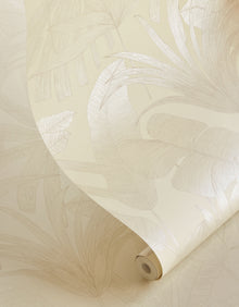 333510 Tropical Leaf Cream Festival Wallpaper by Eijffinger