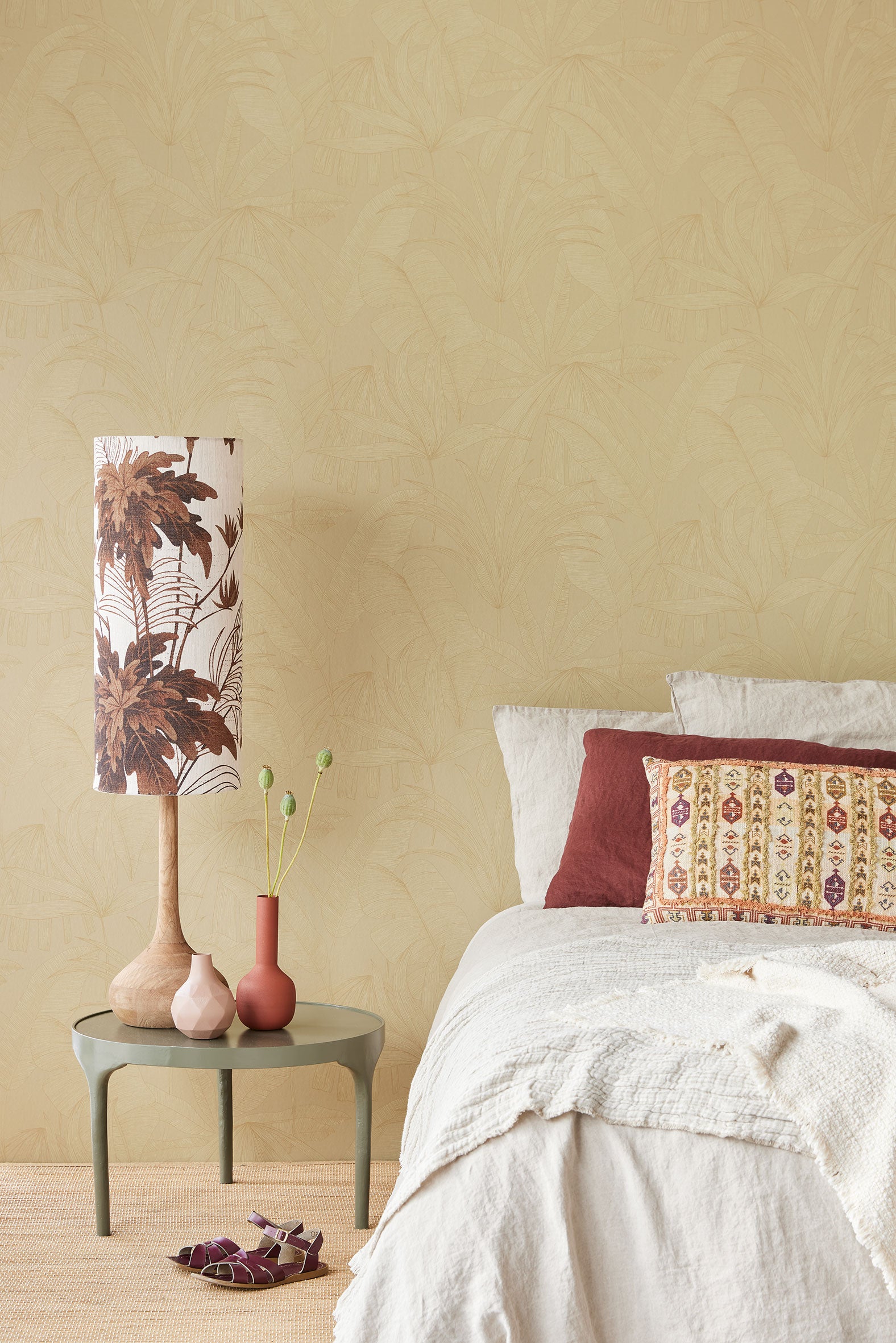 333513 Tropical Leaf Light Green Festival Wallpaper by Eijffinger