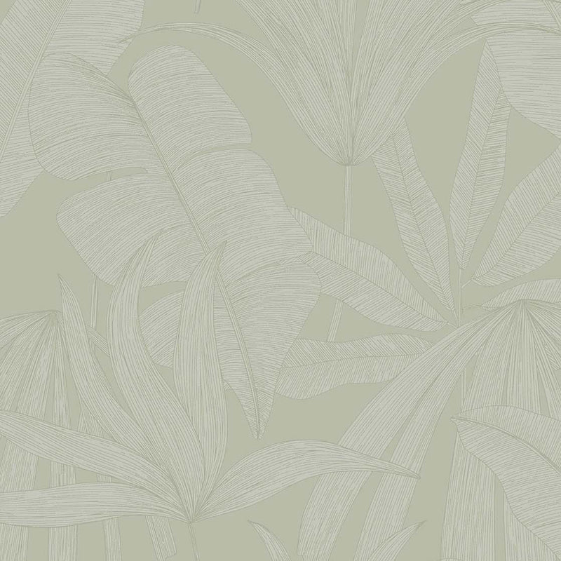 333514 Tropical Leaf Pastel Green Festival Wallpaper by Eijffinger