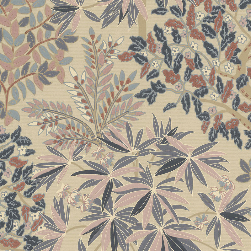 333520 Botanical Bloom Pink Purple Festival Wallpaper by Eijffinger