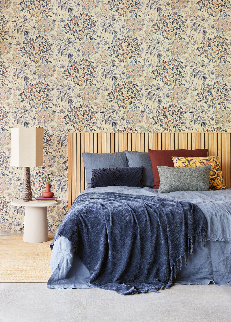 333520 Botanical Bloom Pink Purple Festival Wallpaper by Eijffinger