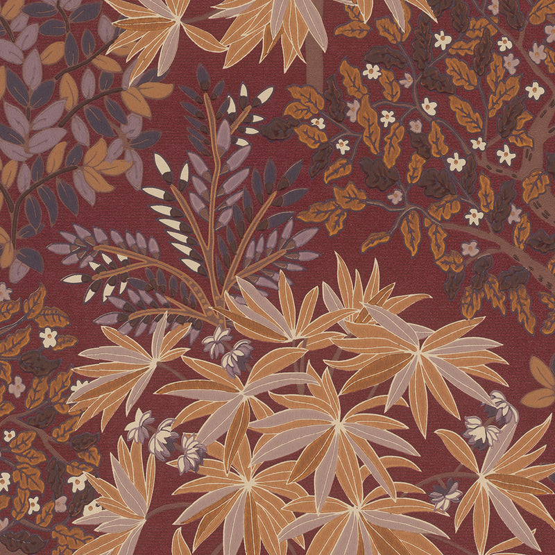 333522 Botanical Bloom Red Purple Festival Wallpaper by Eijffinger