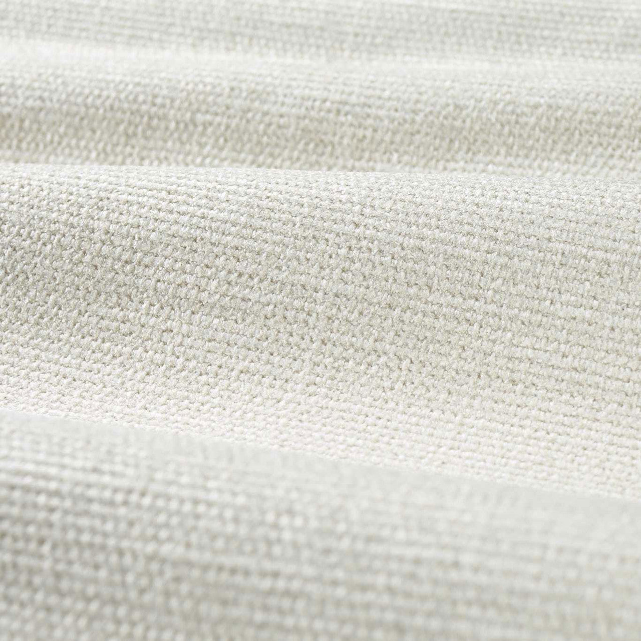 333522 Zoffany Chenille Luxury Plains Perfect White Fabric by Zoffany