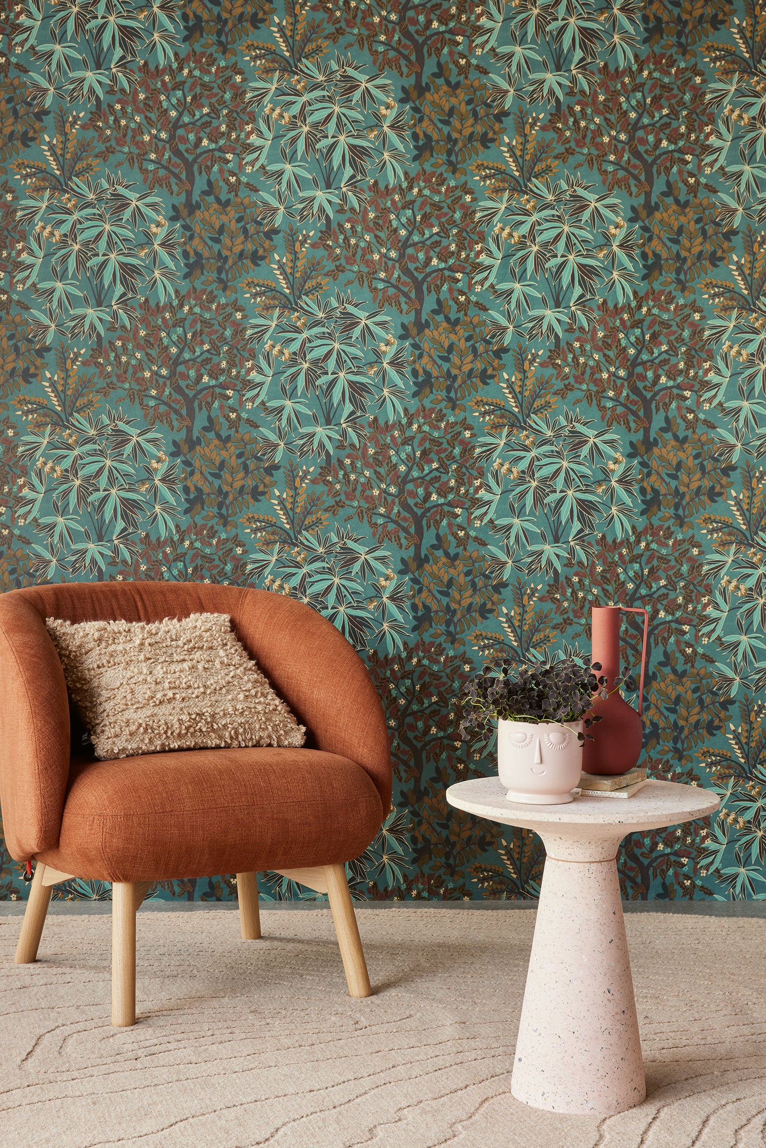333523 Botanical Bloom Blue Festival Wallpaper by Eijffinger