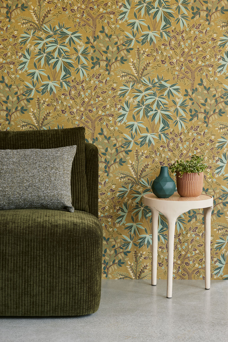 333524 Botanical Bloom Green Festival Wallpaper by Eijffinger