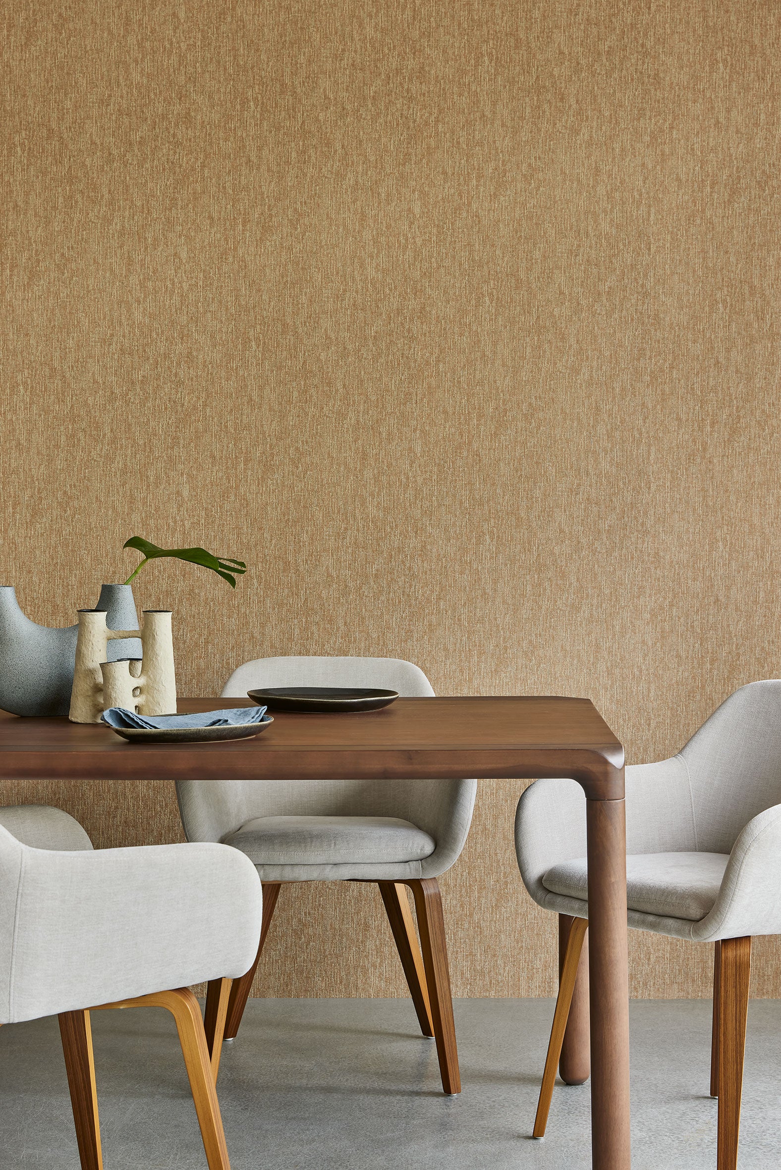 333535 Canvas Brown / Taupe Festival Wallpaper by Eijffinger