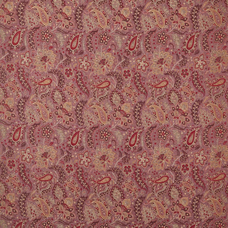 333539 Caserta Paisley Rare Textiles Pale Ruby Fabric by Zoffany