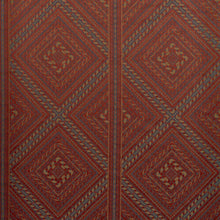 333543 Marquetry Trellis Rare Textiles Venetian Red Fabric by Zoffany