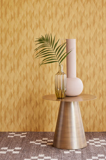 333544 Diamond Ochre Festival Wallpaper by Eijffinger