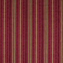333544 Andean Stripe Rare Textiles Cochineal/Sage Fabric by Zoffany