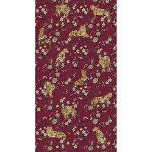 333551 Floral Felines Red Festival Mural by Eijffinger