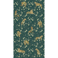 Floral Felines Green Festival Mural by Eijffinger