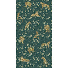 333553 Floral Felines Green Festival Mural by Eijffinger
