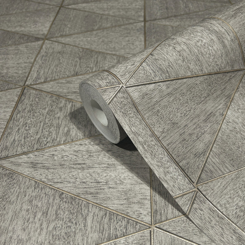 33355 The Woods and Wicker Silver Grey Wallpaper By Galerie