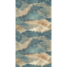 333560 Abstract Waves Blue Festival Mural by Eijffinger
