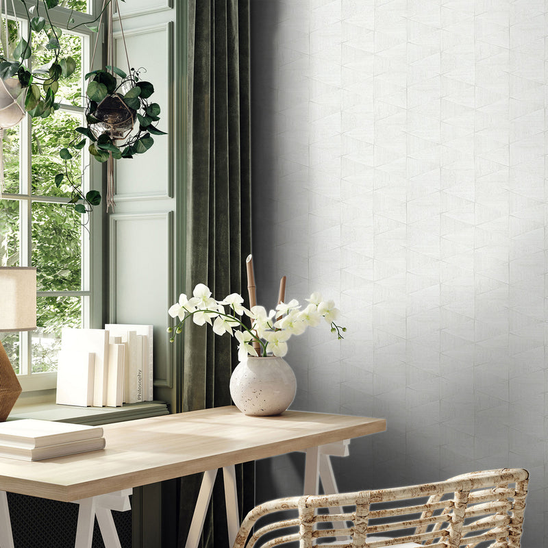 33356 The Woods and Wicker White Wallpaper By Galerie
