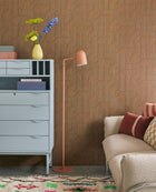 333602 Striped Arches Chestnut Wallpaper by Eijffinger
