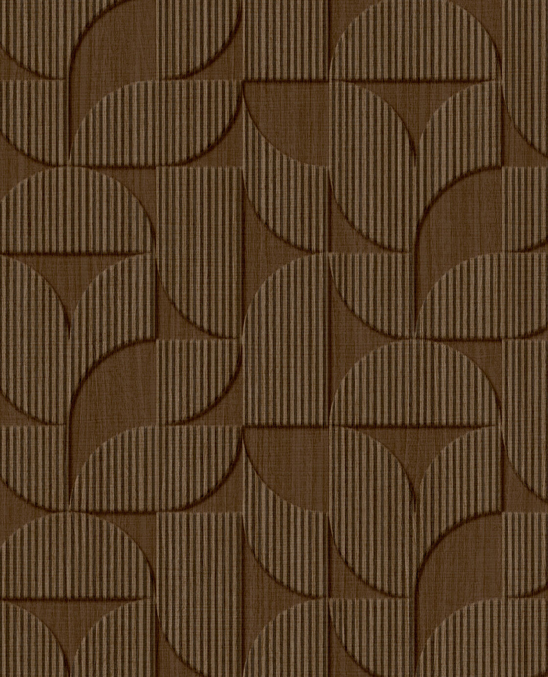 Striped Arches Chocolate Revive Wallpaper by Eijffinger