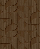 333603 Striped Arches Chocolate Wallpaper by Eijffinger