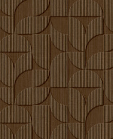 333603 Striped Arches Chocolate Wallpaper by Eijffinger