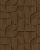 Striped Arches Chocolate Revive Wallpaper by Eijffinger